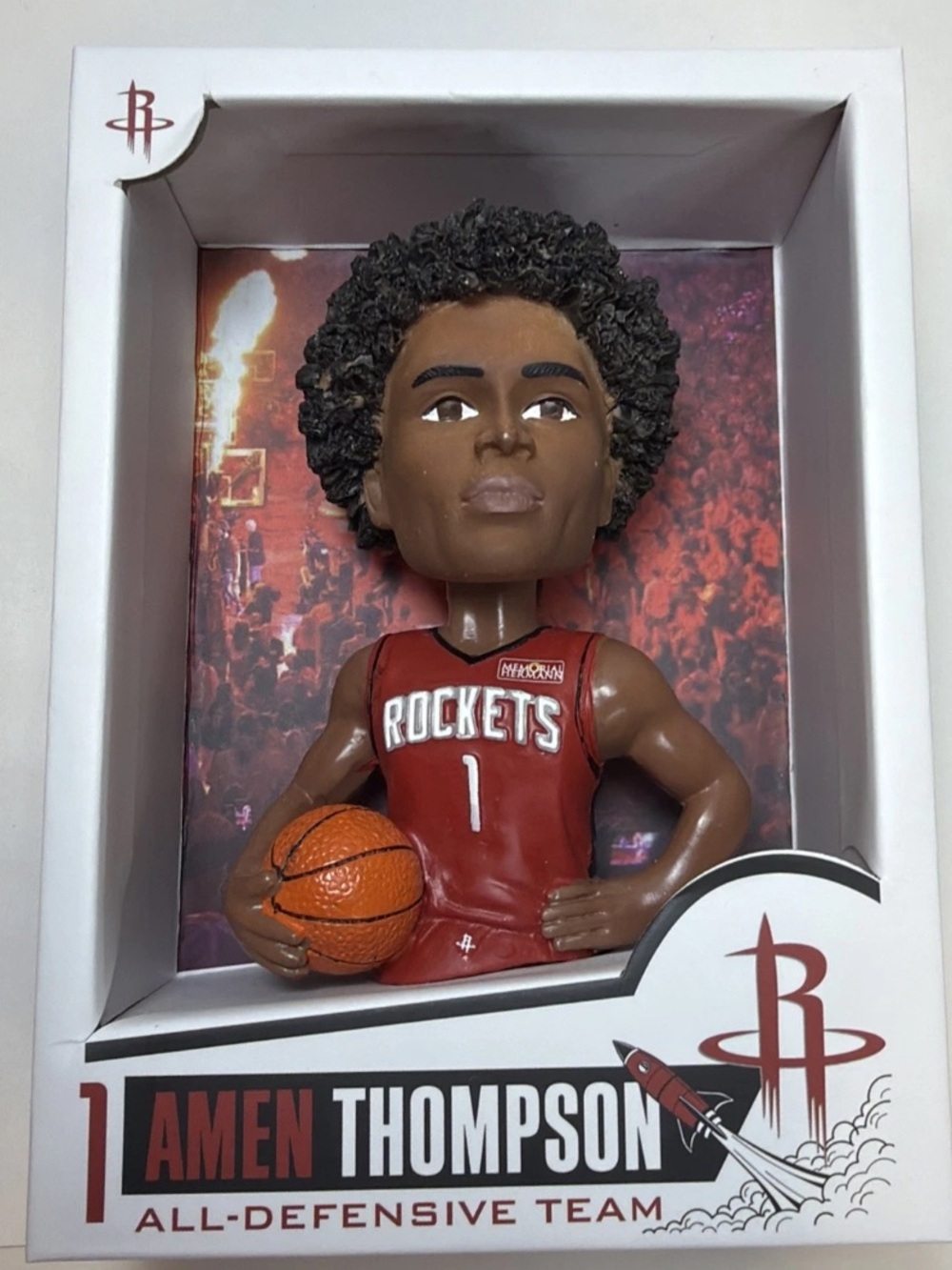 Houston Rockets Amen Thompson Bobblecard 11/3/25 Not Perfect